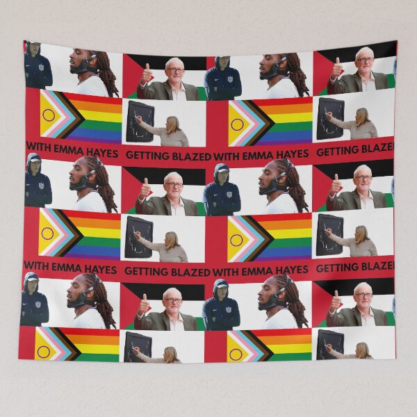 Item preview, Emma Hayes Woke Football Sticker England St Georges Flag designed and sold by PiscesVibes.