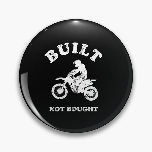 Item preview, Built Not Bought Dark Mode Vintage Dirt Bike Motorcycle Garage Culture designed and sold by sam0471.
