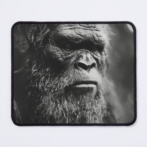 Item preview, Sasquatch Bigfoot Portrait Black and White Art designed and sold by GSizzle1.