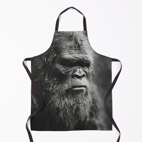 Item preview, Sasquatch Bigfoot Portrait Black and White Art designed and sold by GSizzle1.