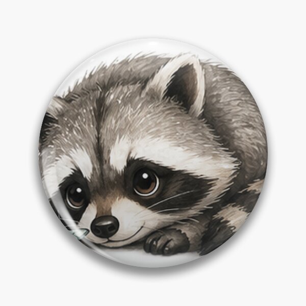 Item preview, Cute Raccoon with Little Butterfly designed and sold by Northline Creative.