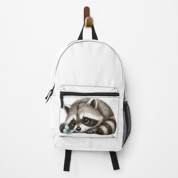 Item preview, Cute Raccoon with Little Butterfly designed and sold by Northline Creative.