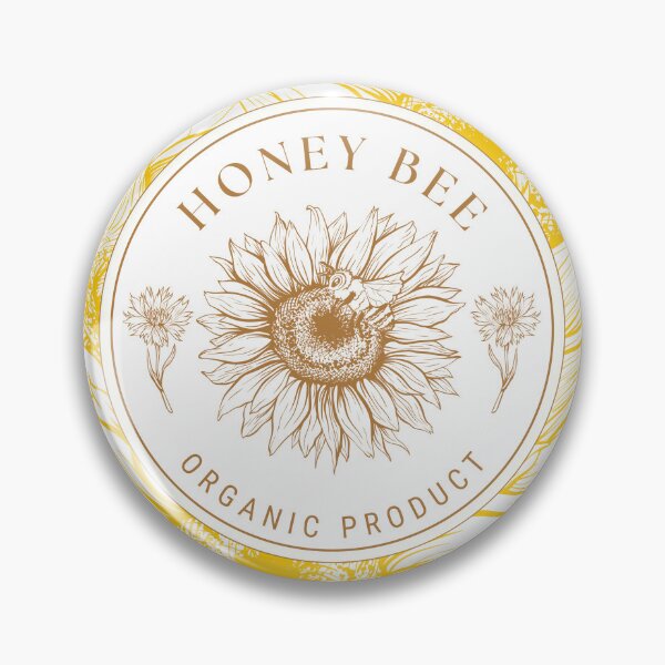 Item preview, Honey Bee Organic Product Sunflower Bee Lover Design designed and sold by JupiterLemons.