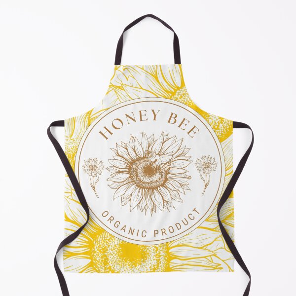 Item preview, Honey Bee Organic Product Sunflower Bee Lover Design designed and sold by JupiterLemons.