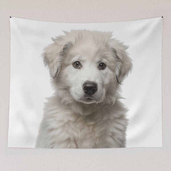 Item preview, Adorable Kuvasz puppy for Cute Hungarian Kuvasz puppy lovers designed and sold by LazyOwlStore.