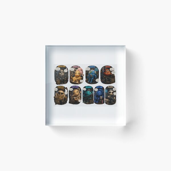 Item preview, 8 PLANETS PLUS PLUTO. designed and sold by PLANET GOSSIP.