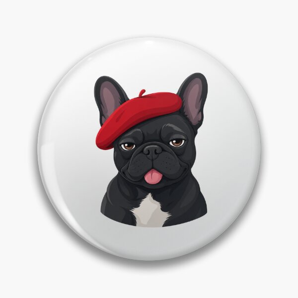 Item preview, Black French Bulldog Red Beret Cute Frenchie Design designed and sold by zerastore.