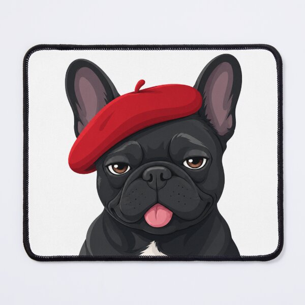Item preview, Black French Bulldog Red Beret Cute Frenchie Design designed and sold by zerastore.
