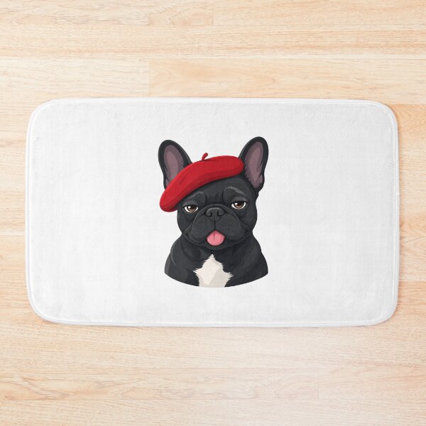 Item preview, Black French Bulldog Red Beret Cute Frenchie Design designed and sold by zerastore.