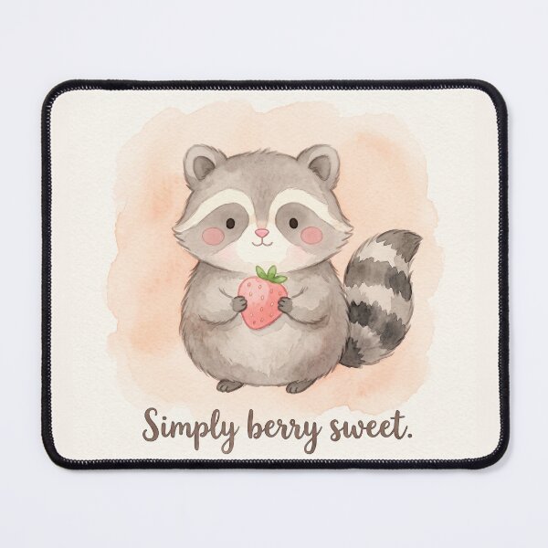 Item preview, Simply Berry Sweet Raccoon Shirt | Cute Strawberry Raccoon Watercolor Illustration designed and sold by DmaarGroup.