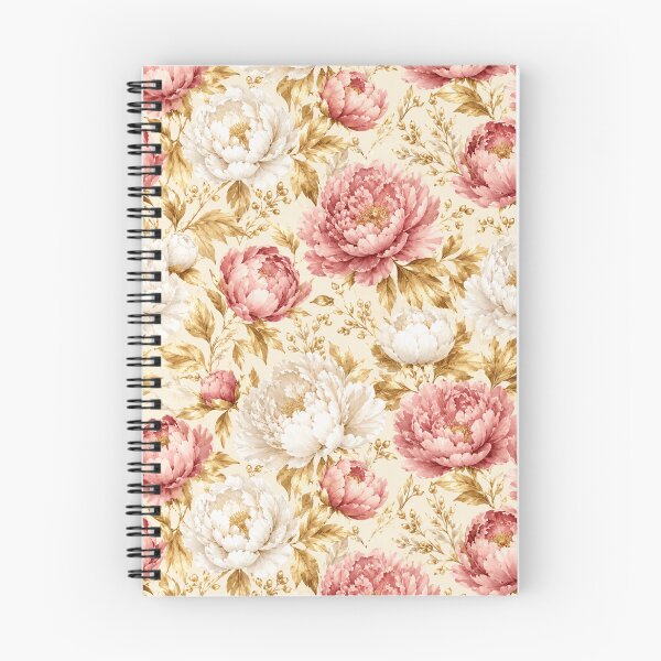 Item preview, Peony Gold Foliage Luxury Watercolor Seamless Pattern designed and sold by Inkworksbyshery.