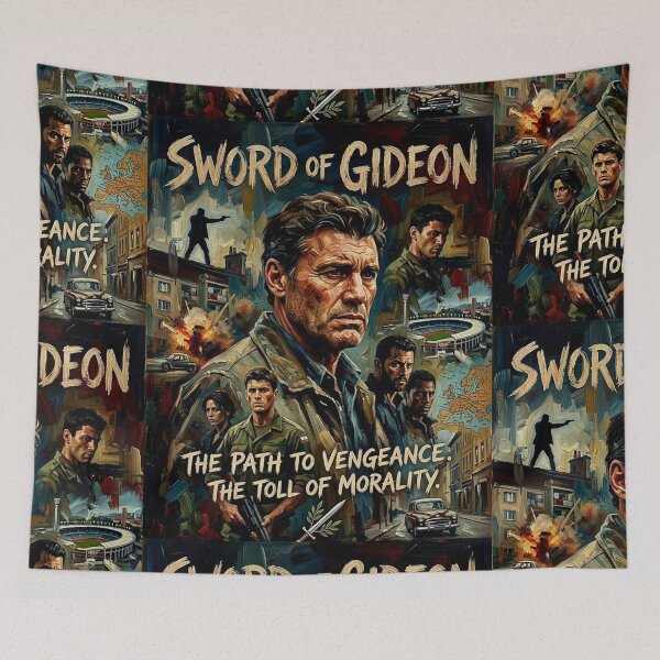 Item preview, The Path to Vengeance. The Toll of Morality. – Sword of Gideon Fine Art Print designed and sold by Art's Diner.