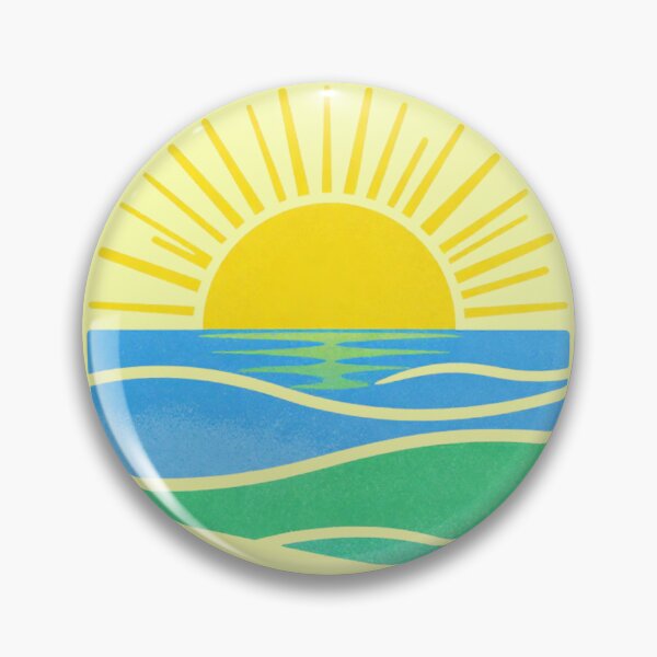 Item preview, Sunrise Over Ocean Waves Coastal Beach Landscape Design designed and sold by Sixième Studio.