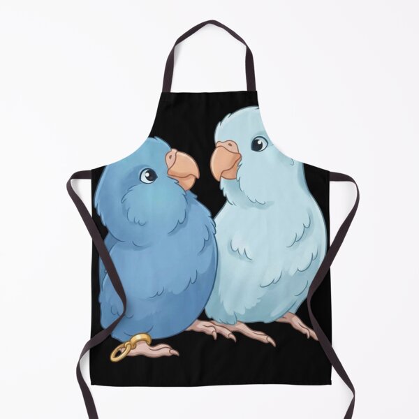 Item preview, Cute Blue Parrotlet Couple Cartoon Illustration designed and sold by Danmaha.
