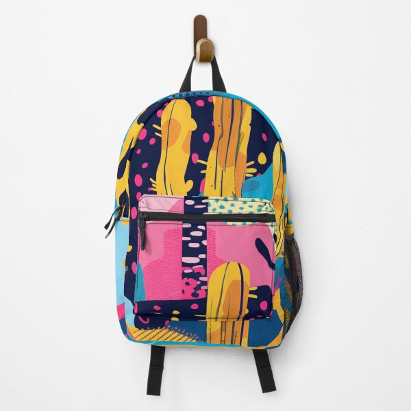 Item preview, Colorful illustration of cacti and tropical motifs, leopard spots and abstract shapes in vibrant colors. designed and sold by Soft Oddity.