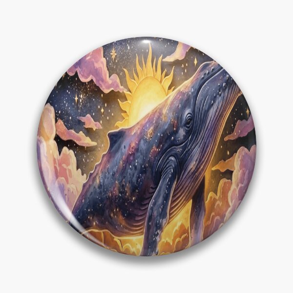 Item preview, Cosmic Whale Swimming Through Nebula Clouds designed and sold by moses10.