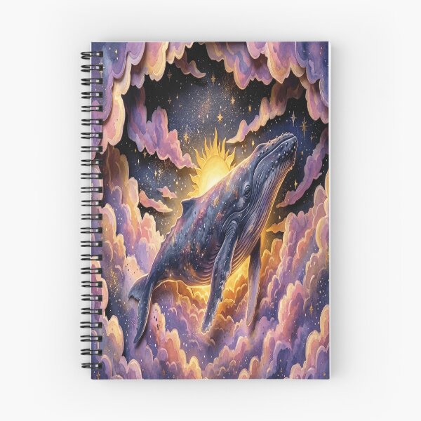 Item preview, Cosmic Whale Swimming Through Nebula Clouds designed and sold by moses10.