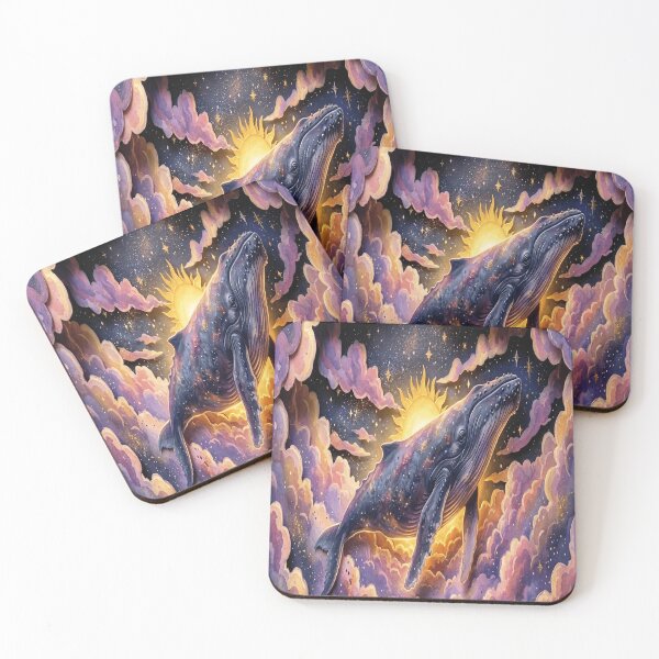 Item preview, Cosmic Whale Swimming Through Nebula Clouds designed and sold by moses10.