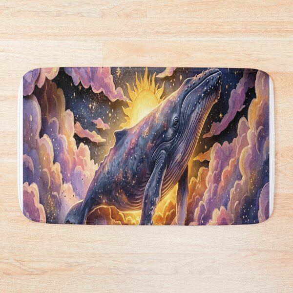Item preview, Cosmic Whale Swimming Through Nebula Clouds designed and sold by moses10.