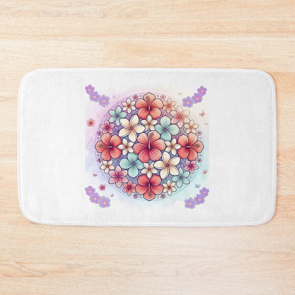 Item preview, Tropical Hibiscus Floral Mandala designed and sold by Lougud.