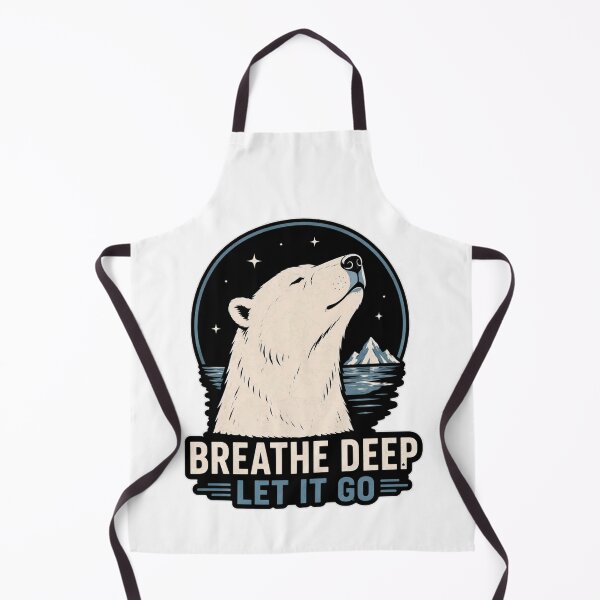 Item preview, Breathe Deep Let It Go Polar Bear Shirt Calm Mindfulness Arctic Tee designed and sold by PINK FREE.