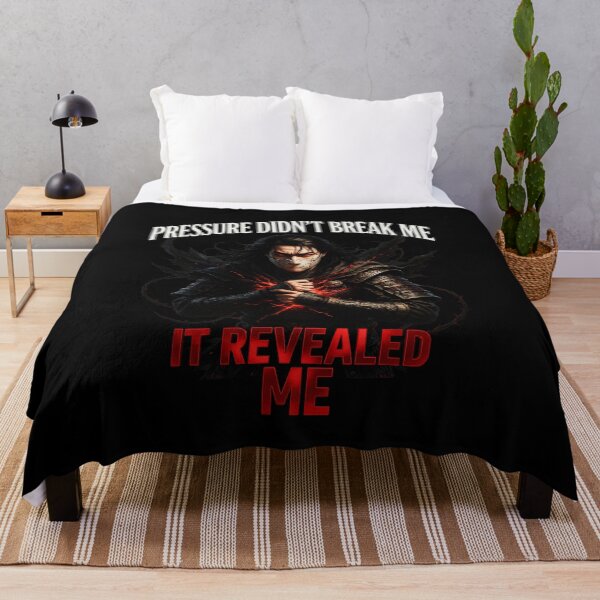 Item preview, Pressure Didn’t Break Me, It Revealed Me – Dark Samurai Motivation Art designed and sold by FinalArcStudio.