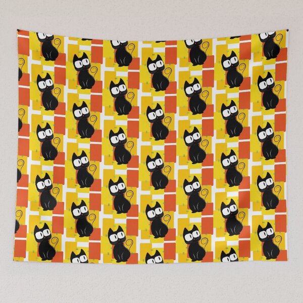 Item preview, Suspicious cat designed and sold by Alê Diaz Design Studio.