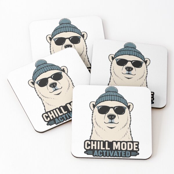 Item preview, Chill Mode Activated Polar Bear Shirt Funny Winter Bear Tee designed and sold by PINK FREE.