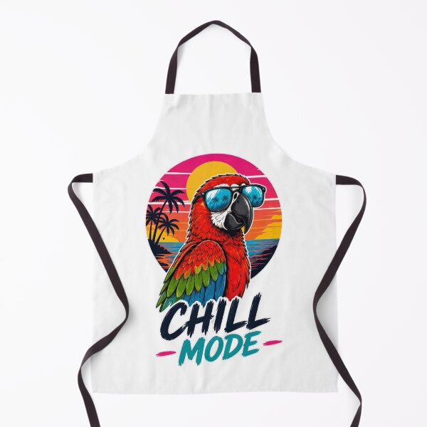 Item preview, Chill Mode Parrot Shirt Tropical Bird Sunset Beach Vacation Tee designed and sold by PINK FREE.