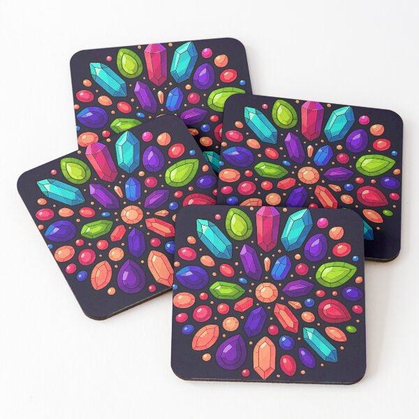 Item preview, Vibrant Crystal Mandala designed and sold by Lougud.