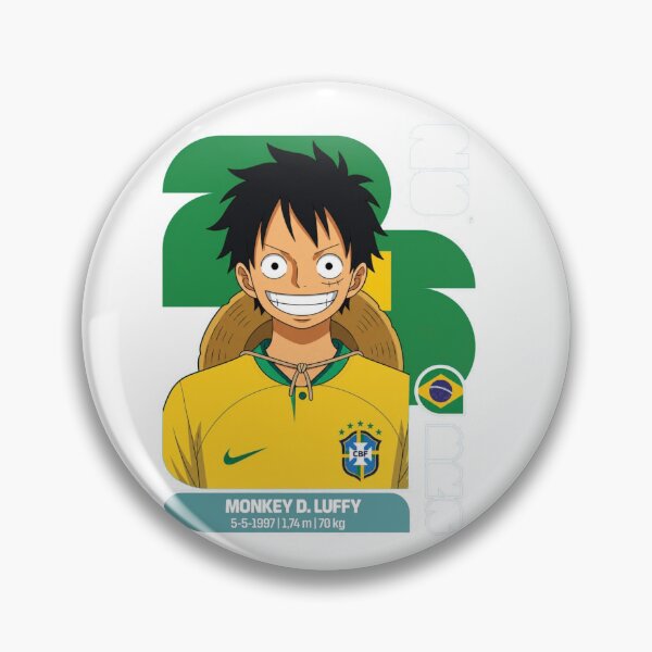 Item preview, Monkey D. Luffy Brazil Football Card designed and sold by myJPEG.