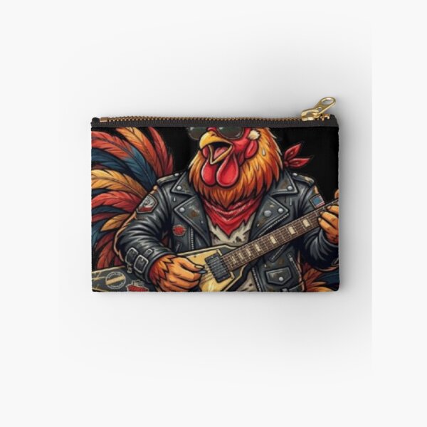 Item preview, Rocker Rooster Playing Guitar Illustration designed and sold by DailySparks.
