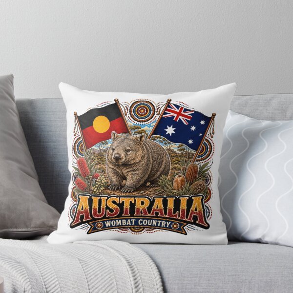 Item preview, Australia Spirit – Aboriginal-Inspired Map Design designed and sold by Holiday-Hunter.