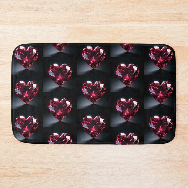 Item preview, Red Sapphire Diamond Heart Design designed and sold by Heavens Blueprint & Designs.