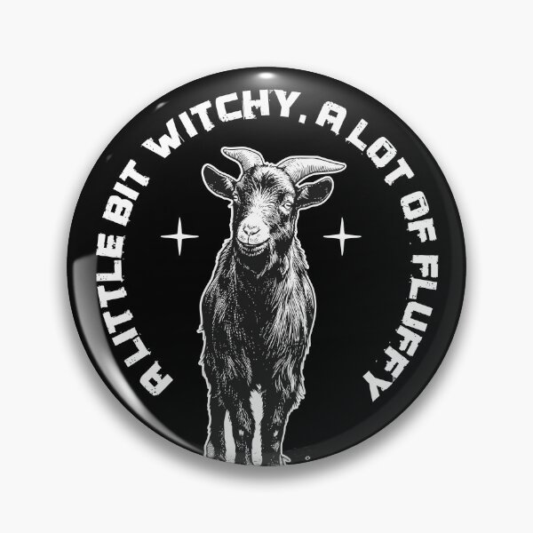 Item preview, A Little Bit Witchy A Lot Of Fluffy Cute Goat Art designed and sold by LinaValearte.