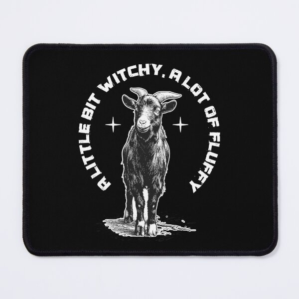 Item preview, A Little Bit Witchy A Lot Of Fluffy Cute Goat Art designed and sold by LinaValearte.