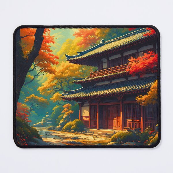 Item preview, Autumn at the Hidden Aki-dera designed and sold by ZenGrooves.