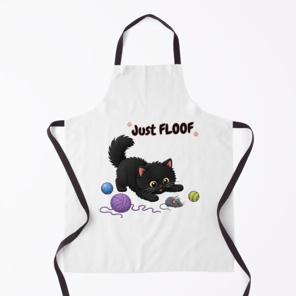 Item preview, Just FLOOF – Cute Black Cat designed and sold by lumar23.