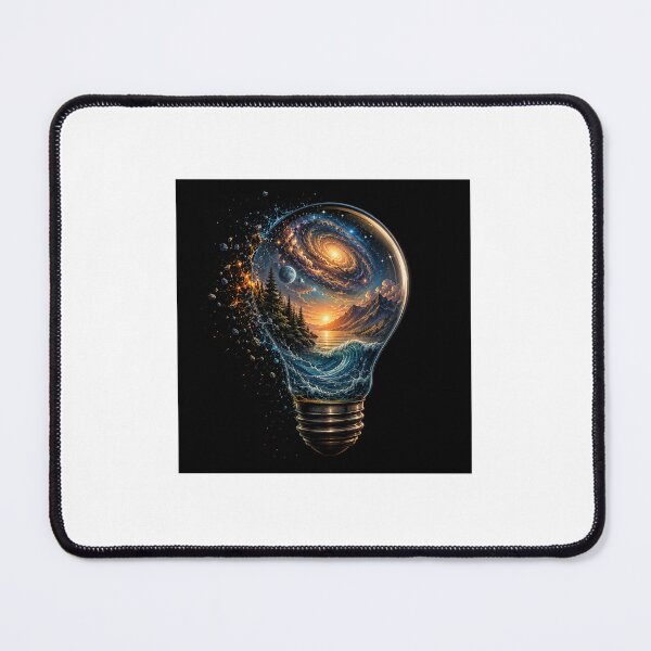 Item preview, Lightbulb containing the world, the universe, the stars and the planets designed and sold by carlsmart1.