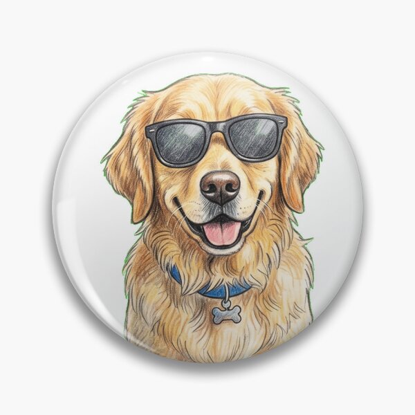 Item preview, Dog is One Cool Dude - Hand-Drawn Art designed and sold by SYCESTORE.