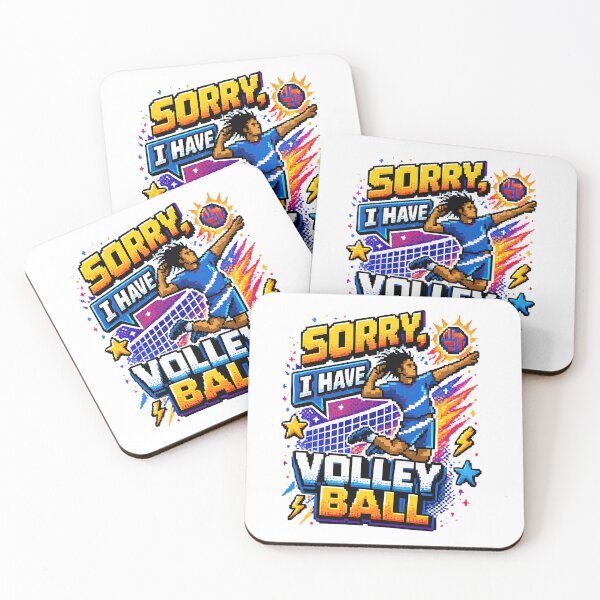 Item preview, Sorry I Have Volleyball Pixel Art designed and sold by LeCoinDeFredPro.