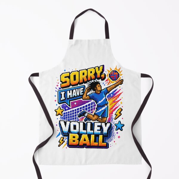 Item preview, Sorry I Have Volleyball Pixel Art designed and sold by LeCoinDeFredPro.