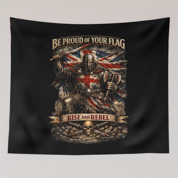 Item preview, Rise and Rebel - English Warrior Flag designed and sold by Proud Of My Flag.
