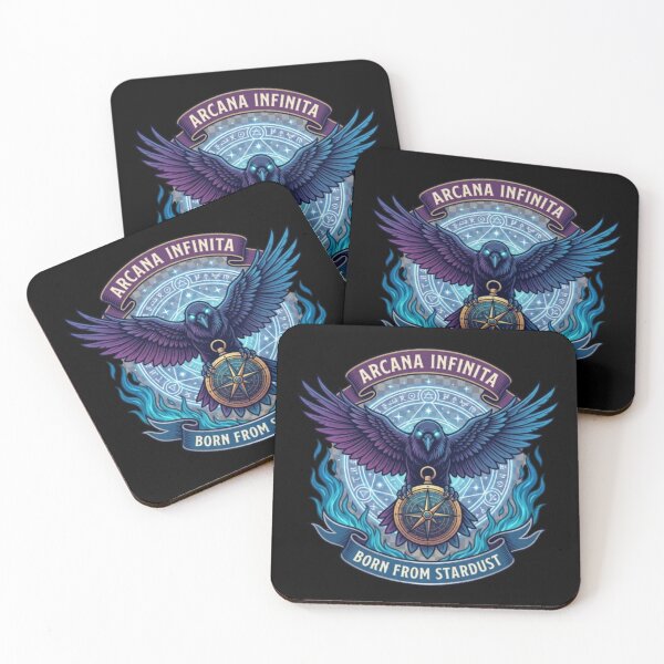 Item preview, Arcana Infinita – Cosmic Raven of Stardust designed and sold by Dogandesighn.