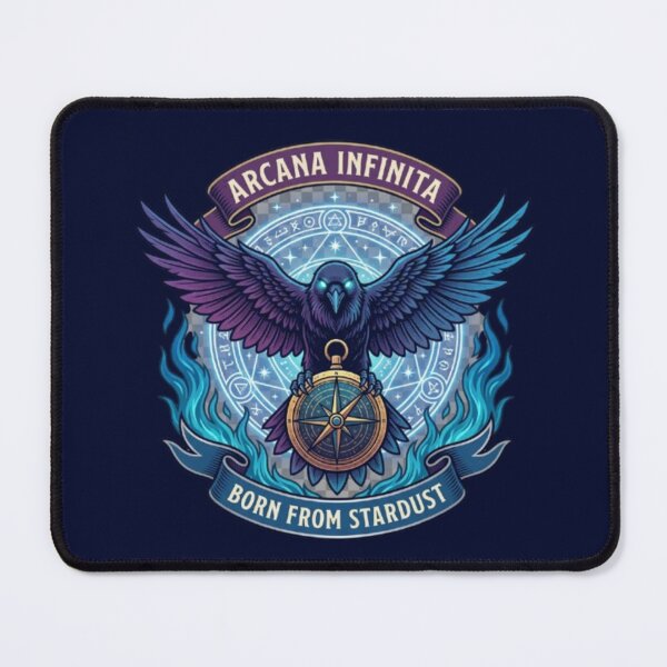 Item preview, Arcana Infinita – Cosmic Raven of Stardust designed and sold by Dogandesighn.