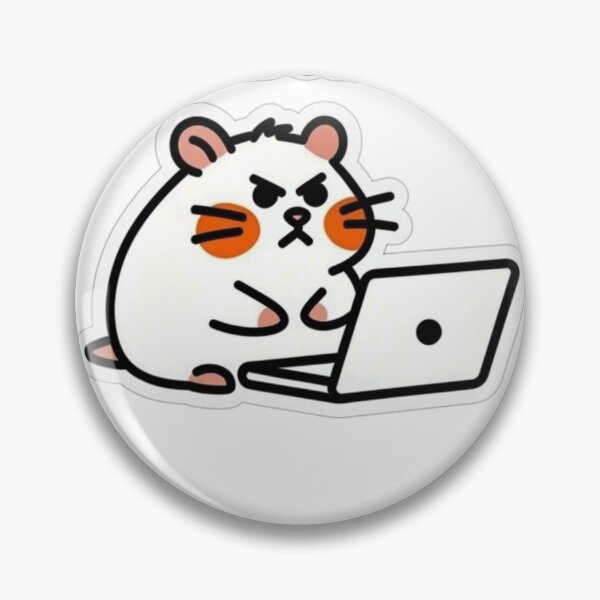Item preview, Deadline? What Deadline? | Funny Procrastinating Hamster Sticker for Students designed and sold by Inkabbmate.