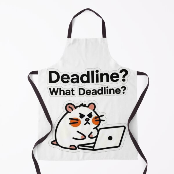 Item preview, Deadline? What Deadline? | Funny Procrastinating Hamster Sticker for Students designed and sold by Inkabbmate.