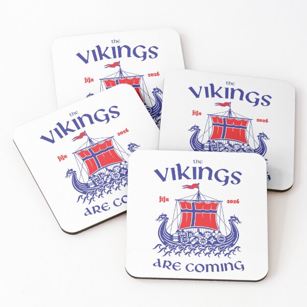 Item preview, The Vikings Are Coming. Norway Football World Cup 2026 Fan Art designed and sold by BorysMano.