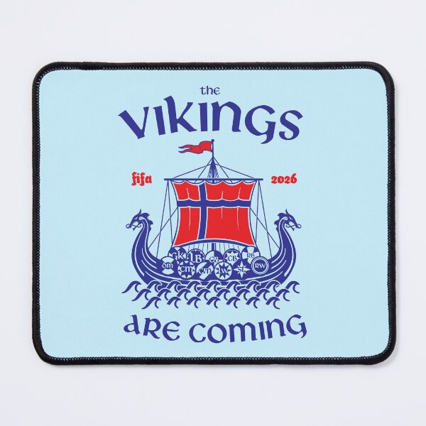 Item preview, The Vikings Are Coming. Norway Football World Cup 2026 Fan Art designed and sold by BorysMano.