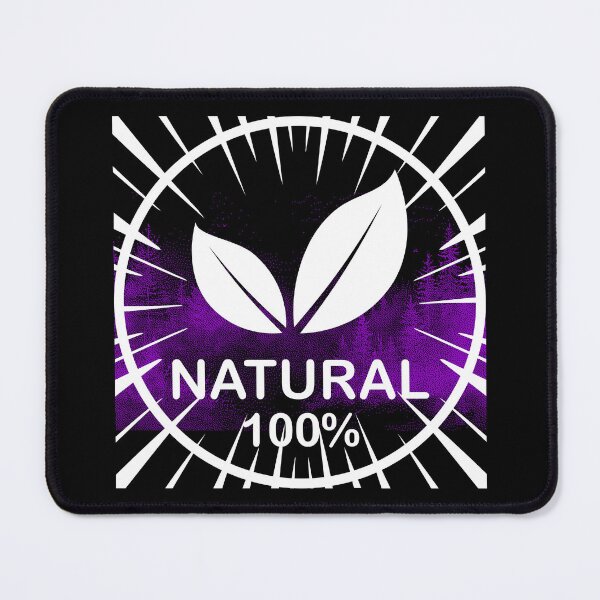 Item preview, Natural 100% Purple Nature Leaf Logo | Modern Botanical Minimalist Nature Design designed and sold by DervoTeck2767.